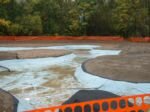 Picture of the ponds being layed