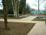 Picture of the decking being layed down